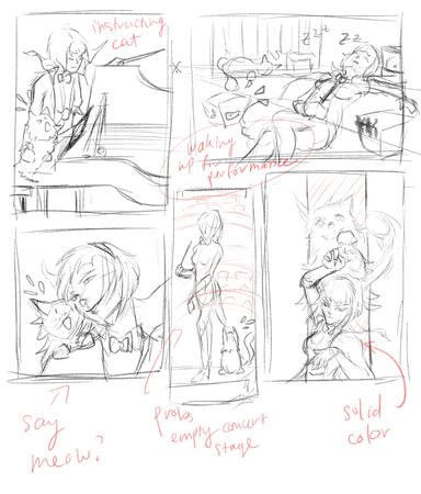 Concept sketches for a client